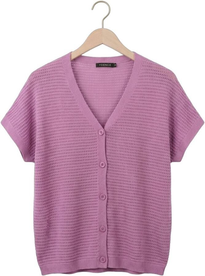 YDENCE Dames Tops & T-shirts Knitted Top Elin Lila - Foto 2