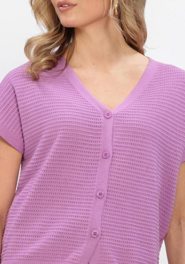 YDENCE Dames Tops & T-shirts Knitted Top Elin Lila - Foto 4
