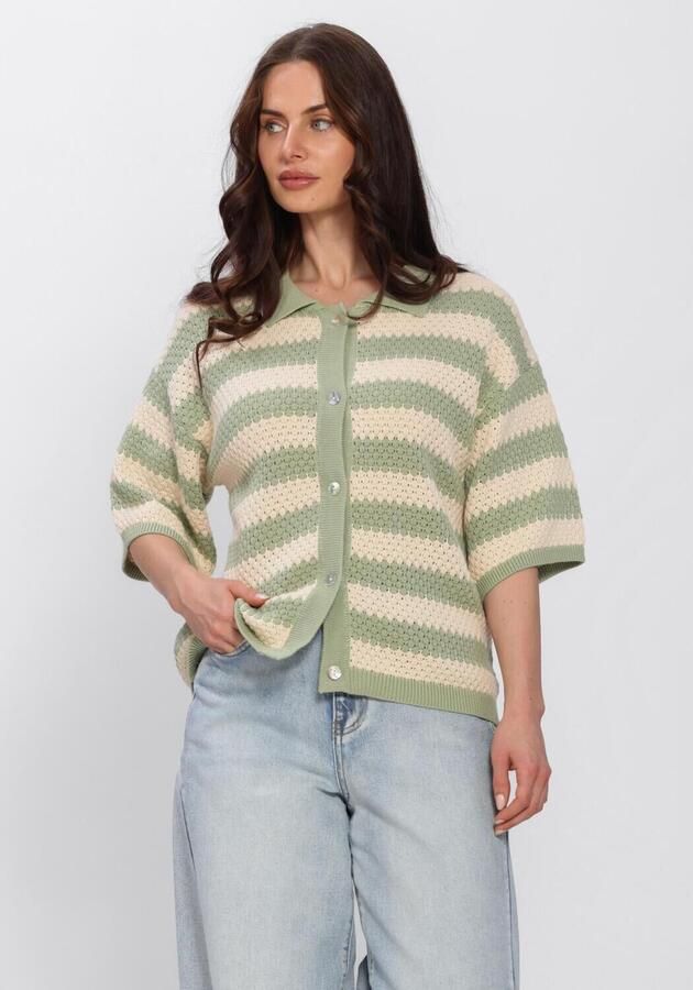 YDENCE Dames Tops & T-shirts Knitted Top Janouk Groen