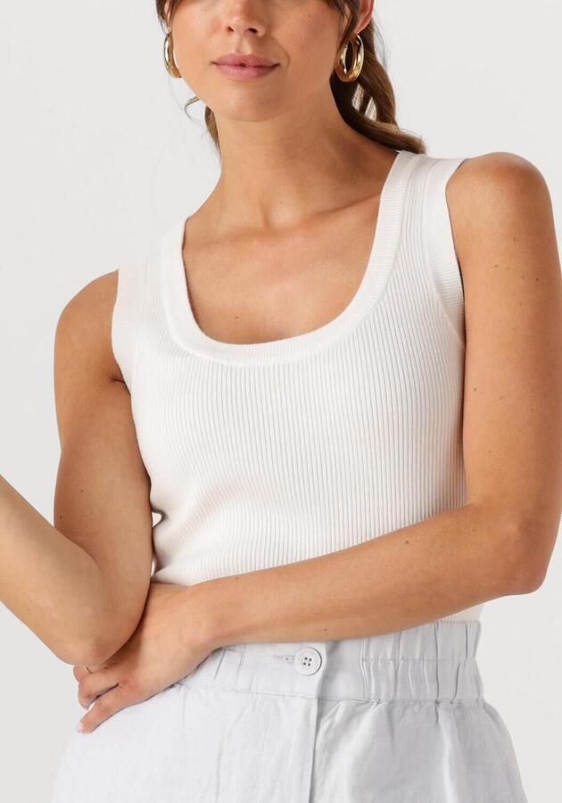 YDENCE Dames Tops & T-shirts Knitted Top Keely Wit - Foto 2