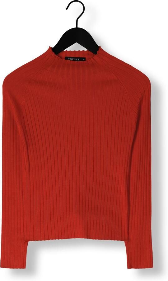 YDENCE Dames Tops & T-shirts Knitted Top Kit Rood - Foto 3