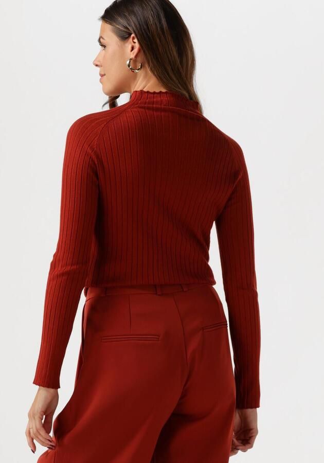 YDENCE Dames Tops & T-shirts Knitted Top Kit Rood