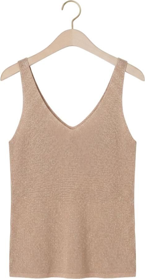 YDENCE Dames Tops & T-shirts Knitted Top Lux Beige - Foto 4