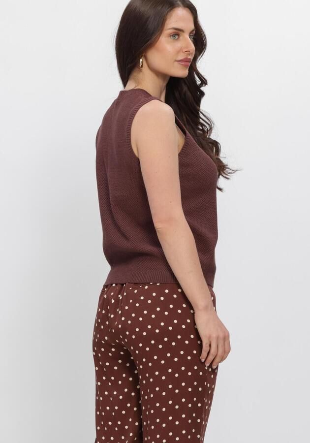 YDENCE Dames Tops & T-shirts Knitted Top Mona Bruin - Foto 2