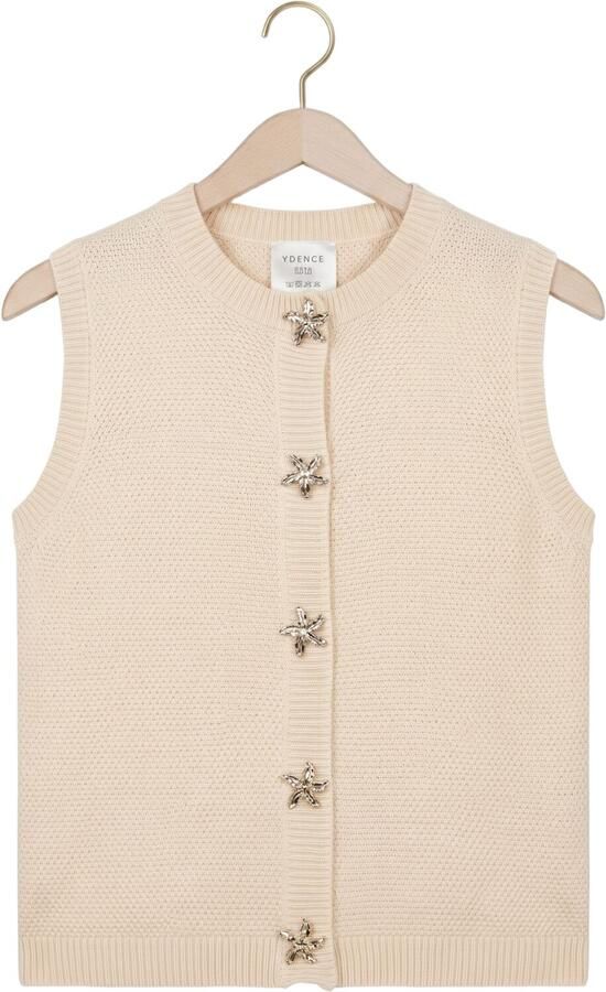 YDENCE Dames Tops & T-shirts Knitted Top Mona Creme - Foto 4