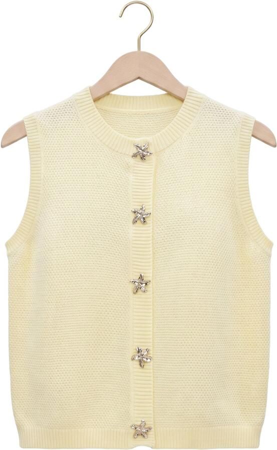 YDENCE Dames Tops & T-shirts Knitted Top Mona Geel - Foto 4