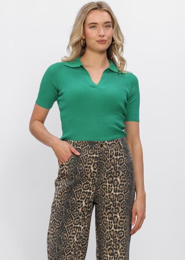 YDENCE Dames Tops & T-shirts Knitted Top Wies Groen