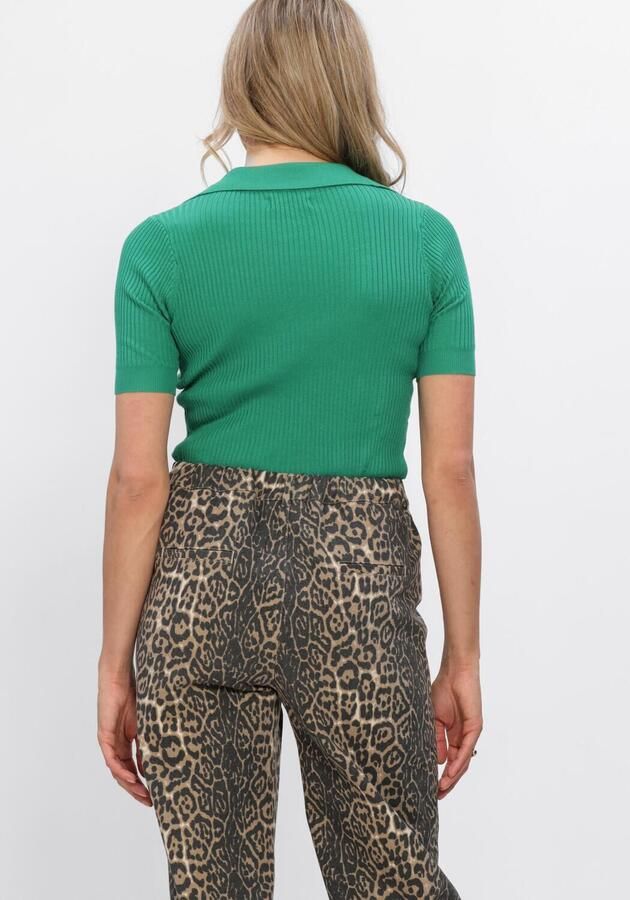 YDENCE Dames Tops & T-shirts Knitted Top Wies Groen - Foto 2