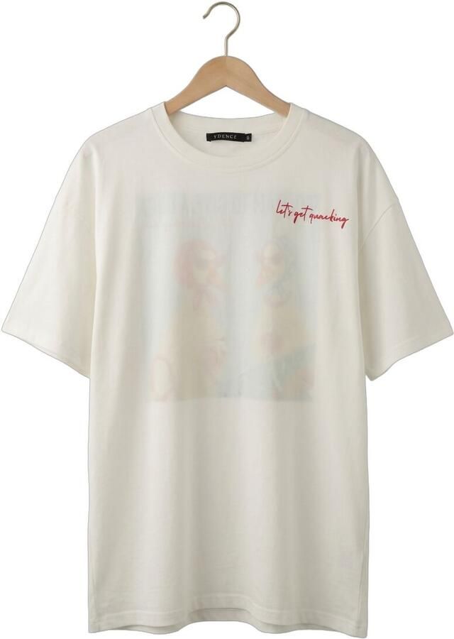 YDENCE Dames Tops & T-shirts T-shirt Ducks Wit - Foto 2