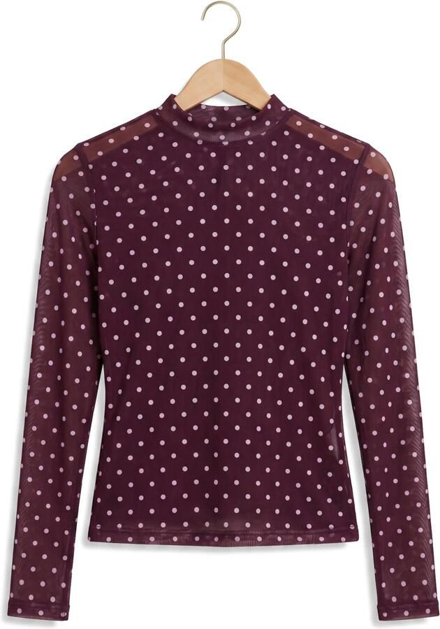YDENCE Dames Tops & T-shirts Top Bailey Bordeaux - Foto 3
