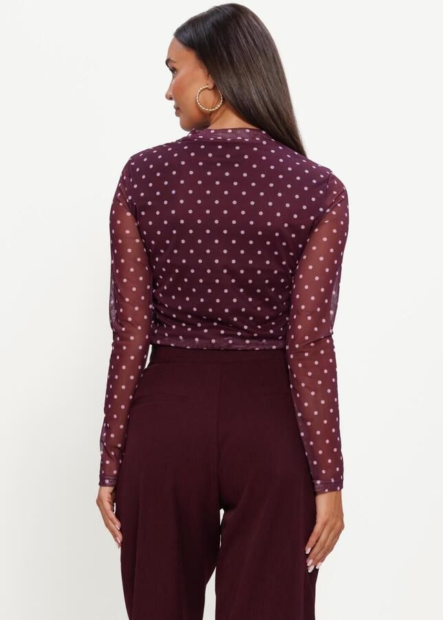 YDENCE Dames Tops & T-shirts Top Bailey Bordeaux - Foto 2