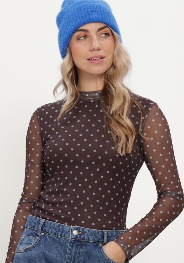 YDENCE Dames Tops & T-shirts Top Bailey Bruin - Foto 3