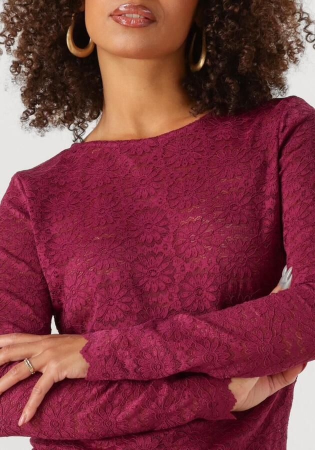 YDENCE Dames Tops & T-shirts Top Loiza Bordeaux