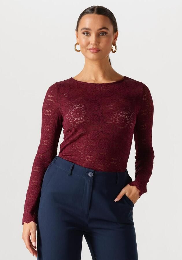 YDENCE Dames Tops & T-shirts Top Loiza Bordeaux - Foto 2