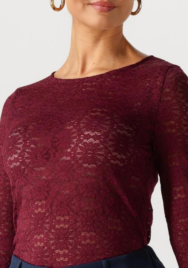 YDENCE Dames Tops & T-shirts Top Loiza Bordeaux - Foto 3