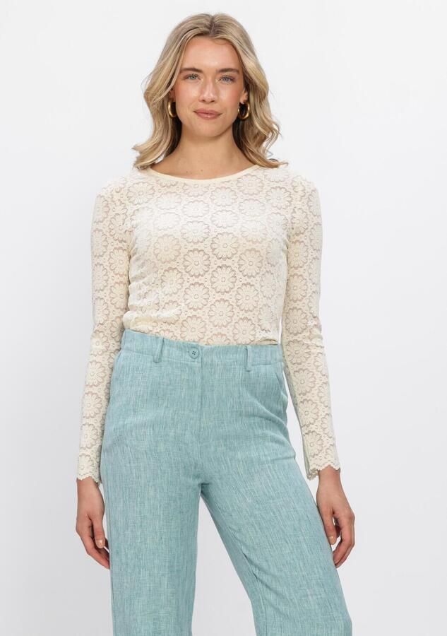 YDENCE Dames Tops & T-shirts Top Loiza Creme