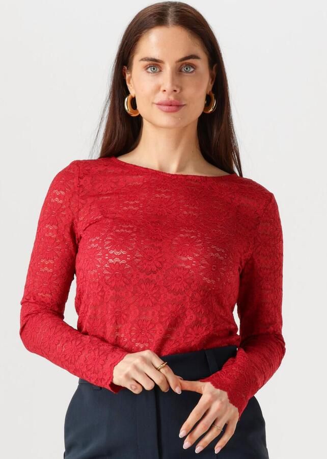 YDENCE Dames Tops & T-shirts Top Loiza Rood