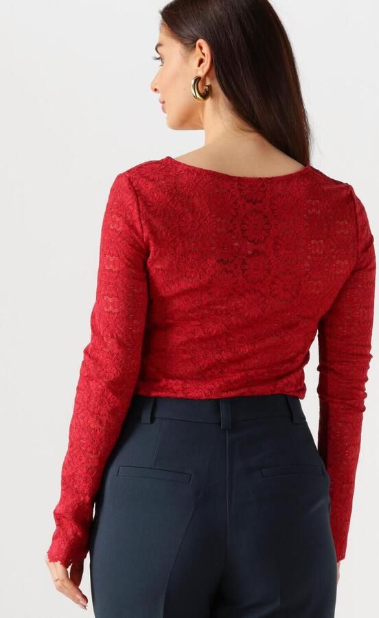 YDENCE Dames Tops & T-shirts Top Loiza Rood - Foto 4