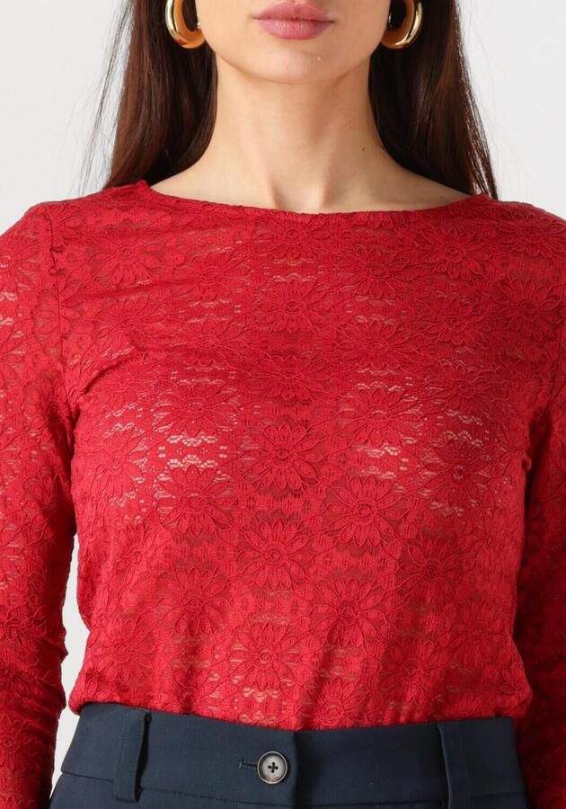 YDENCE Dames Tops & T-shirts Top Loiza Rood - Foto 2