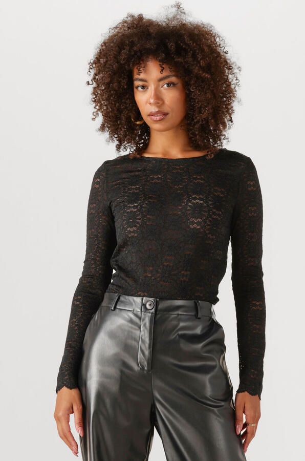 YDENCE Dames Tops & T-shirts Top Loiza Zwart - Foto 4