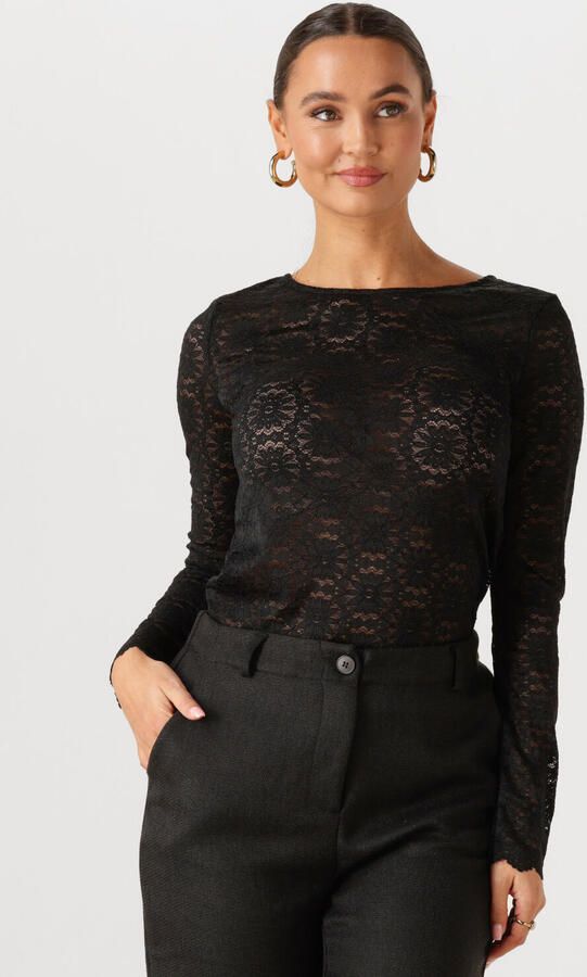 YDENCE Dames Tops & T-shirts Top Loiza Zwart - Foto 4