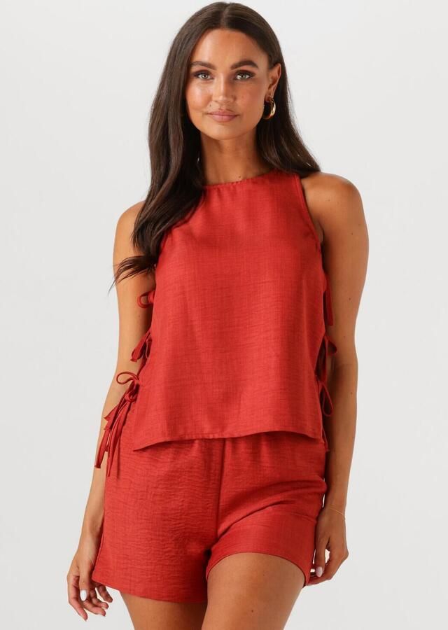 YDENCE Dames Tops & T-shirts Top Nella Rood - Foto 4