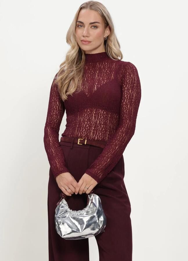 YDENCE Dames Tops & T-shirts Top Roberta Bordeaux