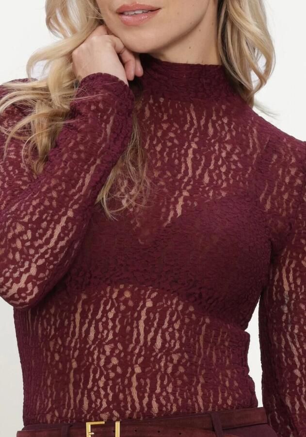 YDENCE Dames Tops & T-shirts Top Roberta Bordeaux - Foto 3
