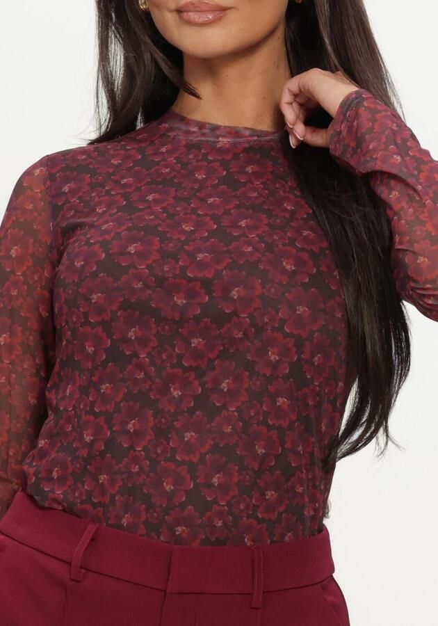 YDENCE Dames Tops & T-shirts Top Willemijn Bordeaux - Foto 3