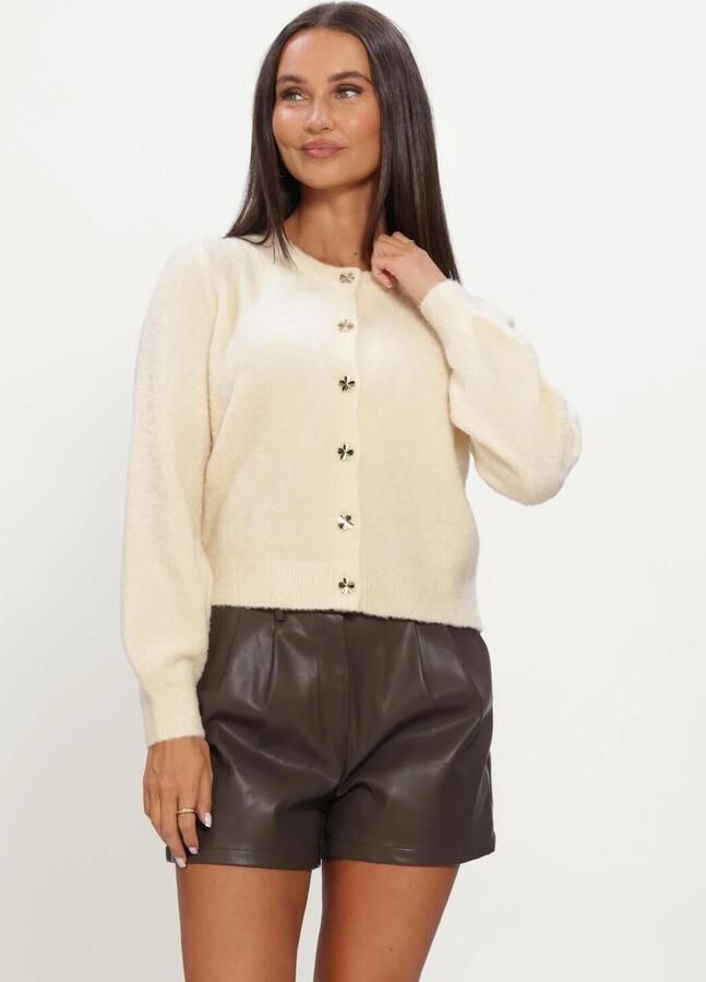 YDENCE Dames Truien & Vesten Cardigan Eden Creme
