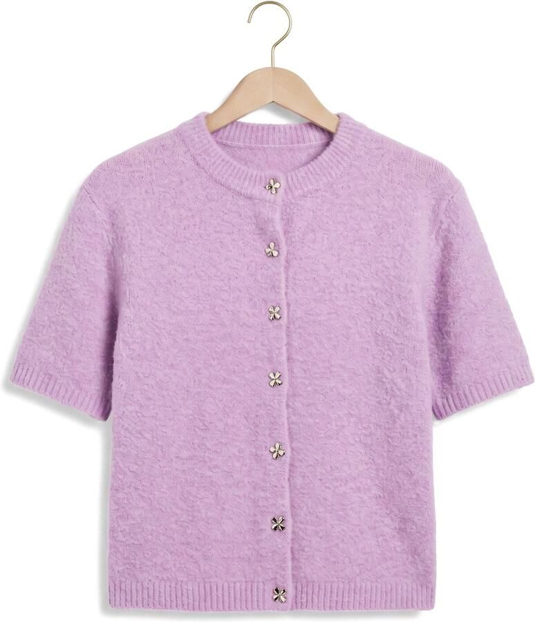 YDENCE Dames Truien & Vesten Cardigan Kitty Lila - Foto 2