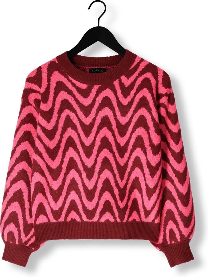 YDENCE Dames Truien & Vesten Knitted Sweater Blaise Roze
