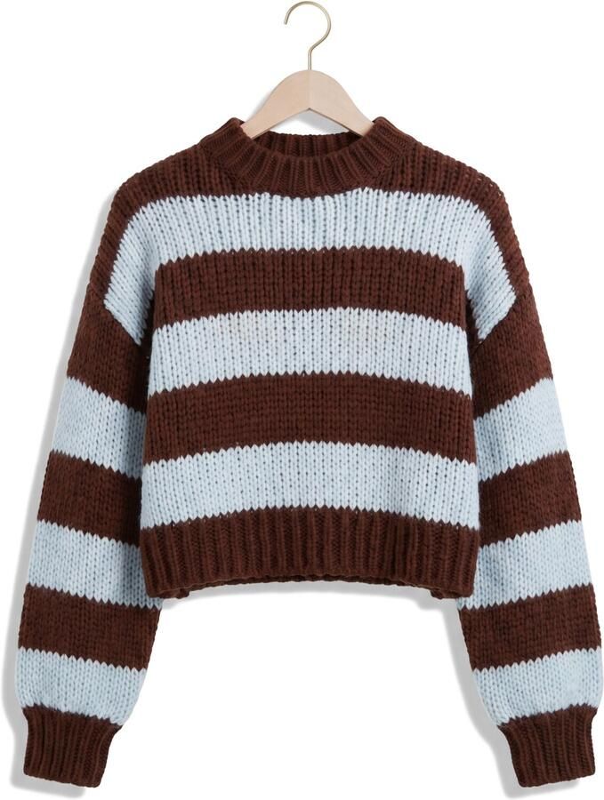 YDENCE Dames Truien & Vesten Knitted Sweater Brianna Paars - Foto 2