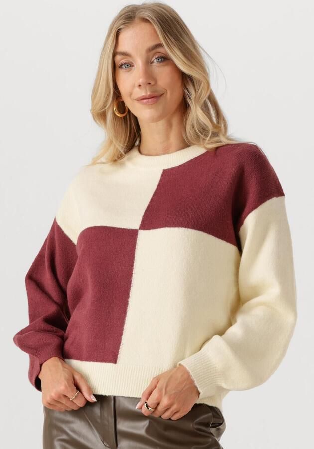 YDENCE Dames Truien & Vesten Knitted Sweater Cubi Multi - Foto 4