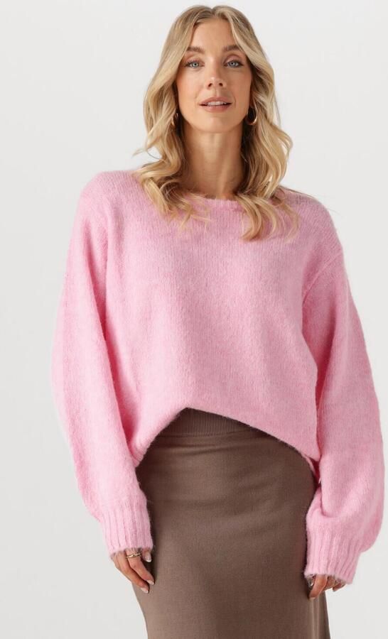 YDENCE Dames Truien & Vesten Knitted Sweater Flo Roze - Foto 4