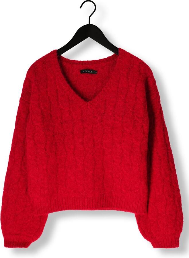 YDENCE Dames Truien & Vesten Knitted Sweater Jessie Rood - Foto 2