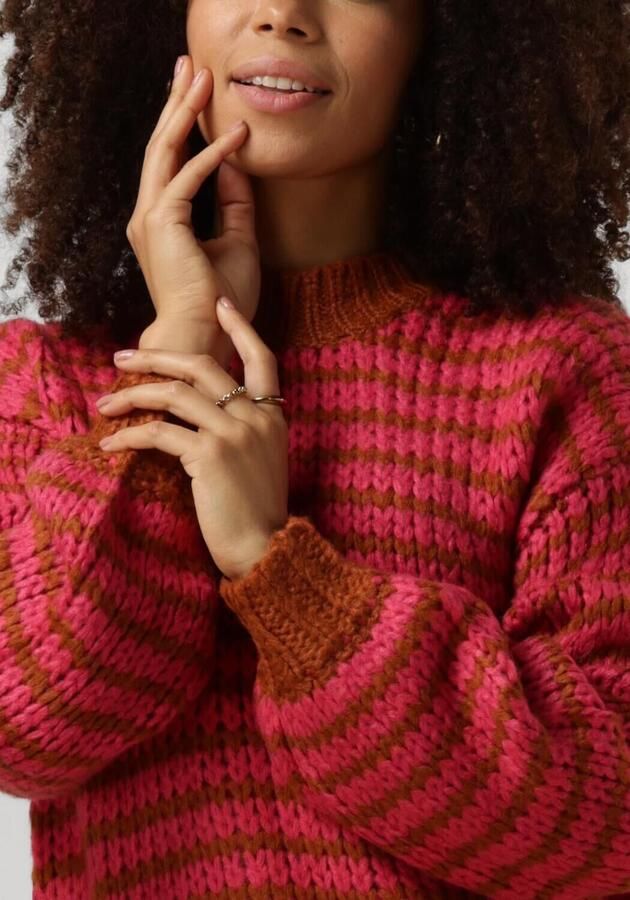 YDENCE Dames Truien & Vesten Knitted Sweater Pippa Roze - Foto 2
