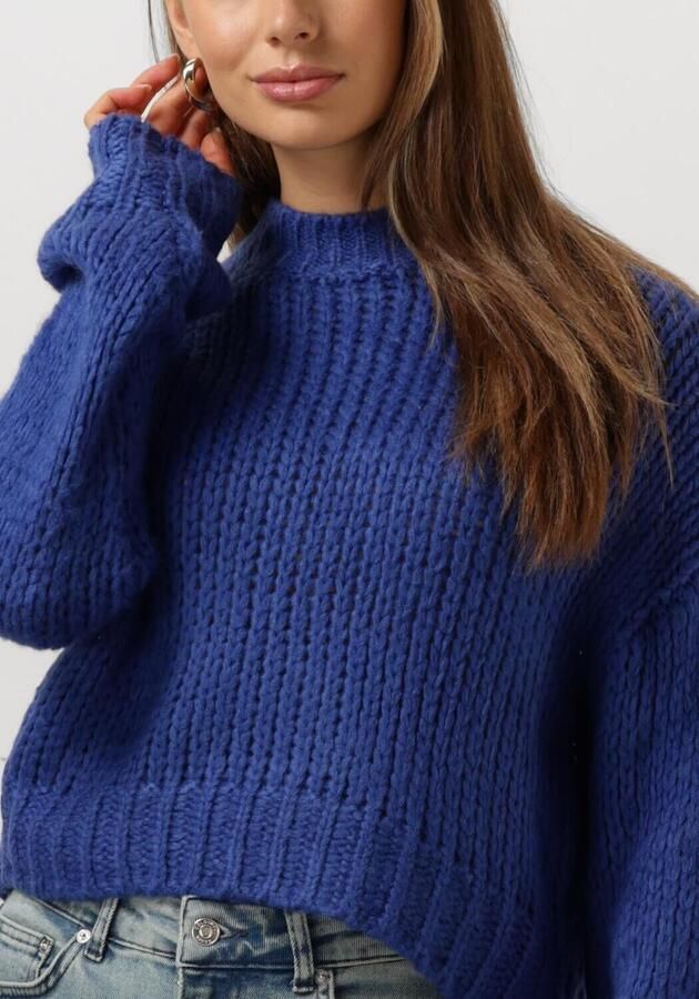 YDENCE Dames Truien & Vesten Knitted Sweater Soraya Blauw - Foto 3