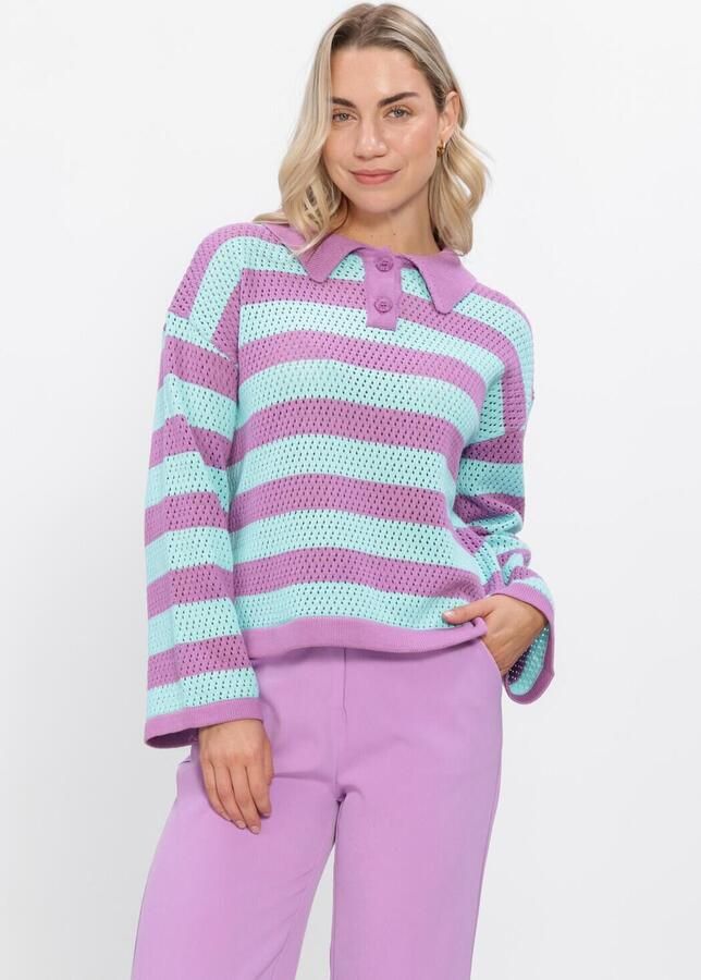 YDENCE Dames Truien & Vesten Knitted Top Agnes Lila