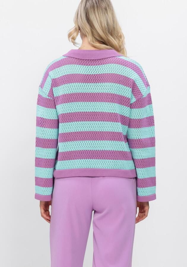YDENCE Dames Truien & Vesten Knitted Top Agnes Lila - Foto 4