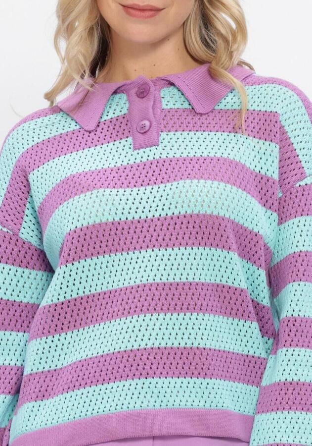 YDENCE Dames Truien & Vesten Knitted Top Agnes Lila - Foto 3