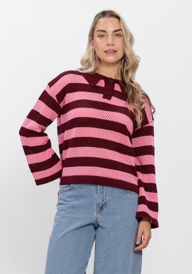 YDENCE Dames Truien & Vesten Knitted Top Agnes Roze