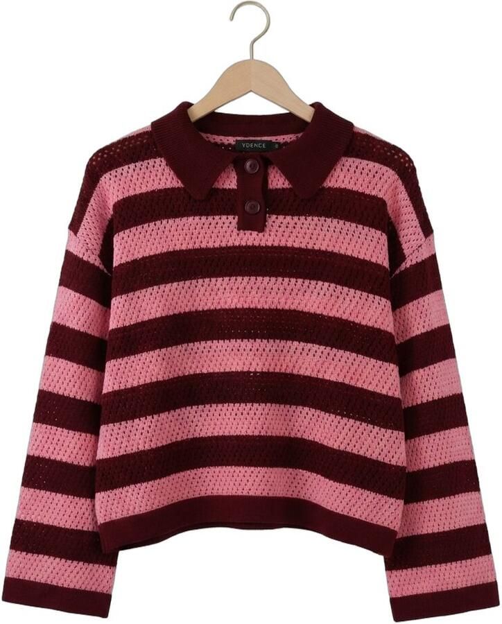 YDENCE Dames Truien & Vesten Knitted Top Agnes Roze - Foto 2