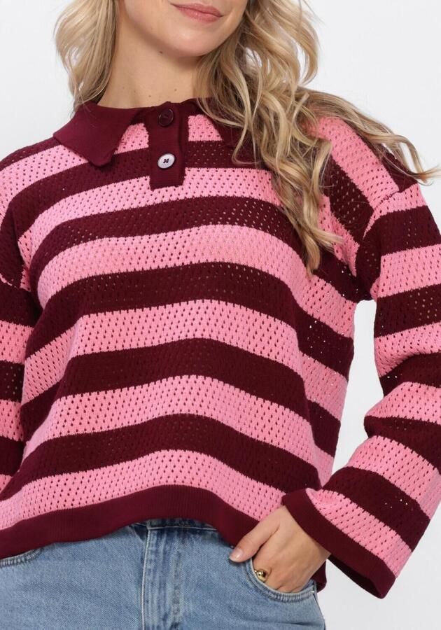 YDENCE Dames Truien & Vesten Knitted Top Agnes Roze - Foto 4