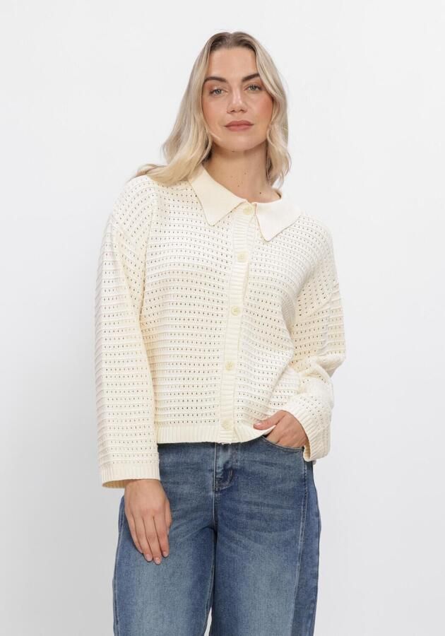 YDENCE Dames Truien & Vesten Knitted Top Clara Creme