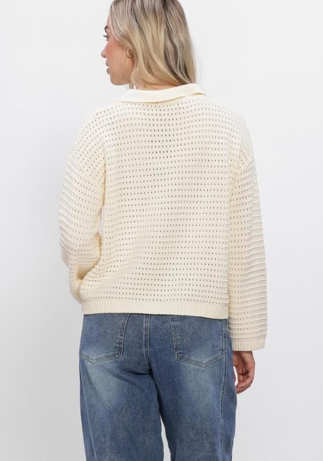 YDENCE Dames Truien & Vesten Knitted Top Clara Creme - Foto 3