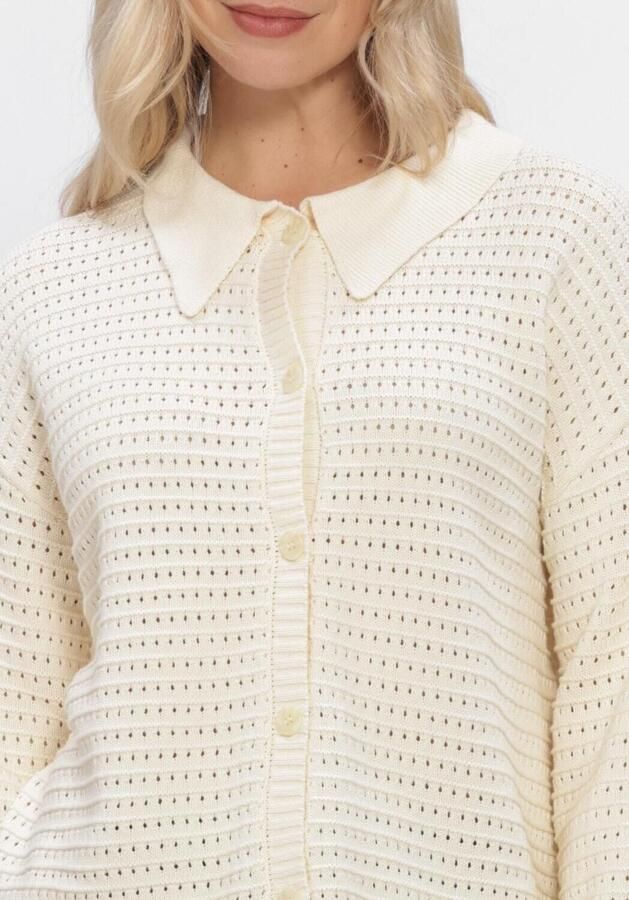 YDENCE Dames Truien & Vesten Knitted Top Clara Creme - Foto 4