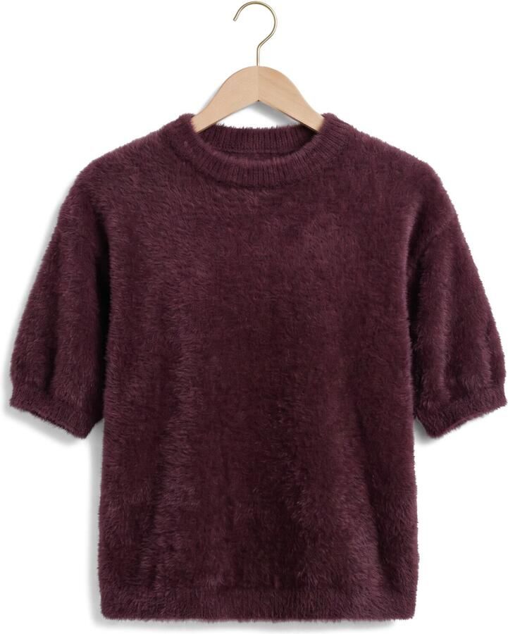 YDENCE Dames Truien & Vesten Knitted Top Mary Bordeaux - Foto 2