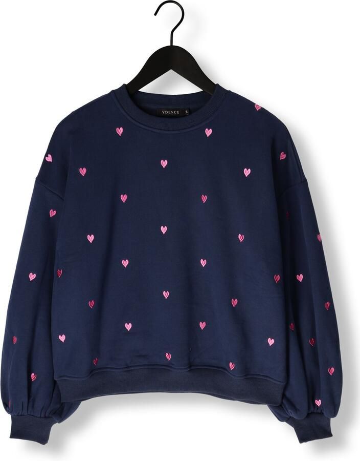 YDENCE Dames Truien & Vesten Sweater Hearts Donkerblauw