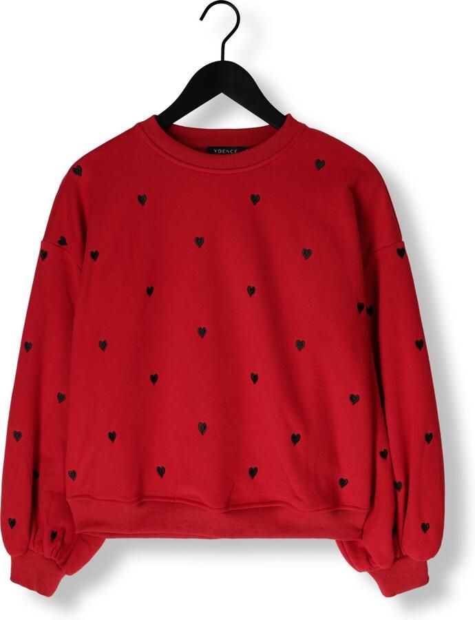 YDENCE Dames Truien & Vesten Sweater Hearts Rood